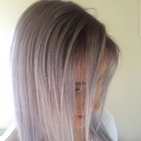 Long silver hair